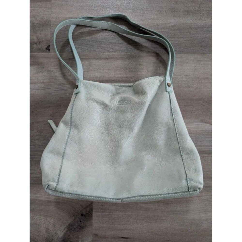American Leather Co Liberty Leather Shopper in Mint (D3)